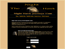 Tablet Screenshot of nighthawkjourneys.com